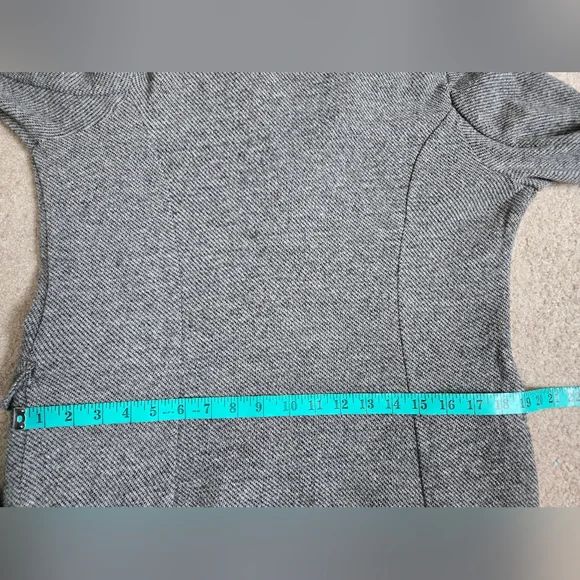 FREE PEOPLE NWT Wool Blend Long Grey Knit Longline Jacket/ Coatigan. Size Large - Picture 16 of 16